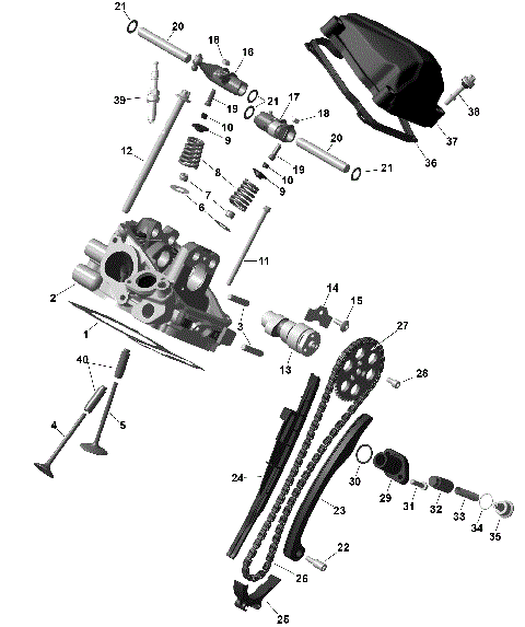 01- ROTAX - Rear Cylinder Head
