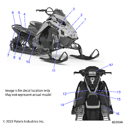 BODY, DECAL, BLACK SIDE PANEL W/ SHADOW GRAY ACCENT - S24TLG6RS/6RE (602604)