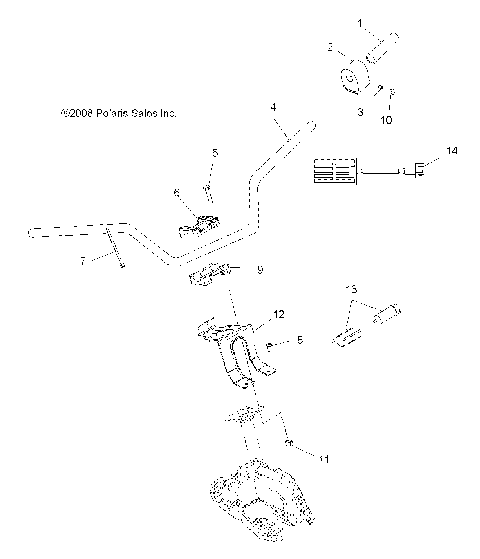 STEERING, HANDLEBAR and CONTROLS - A08MN50AF/AN/AQ/AR/AS/AT/AW/AX (49ATVHANDLEBAR08EFI)
