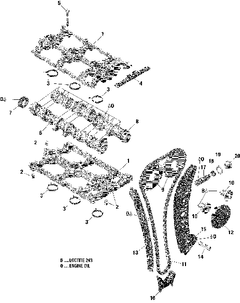 01- Valve Train 900 HO