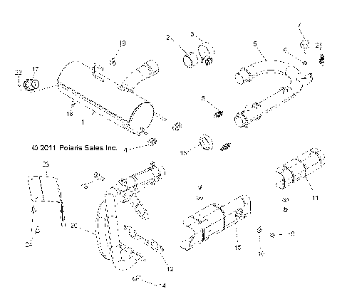 ENGINE, EXHAUST SYSTEM - Z14VH76AC/AD/EAI/EAK/EAJ/EAL/EAW (49RGREXHAUST12RZR)