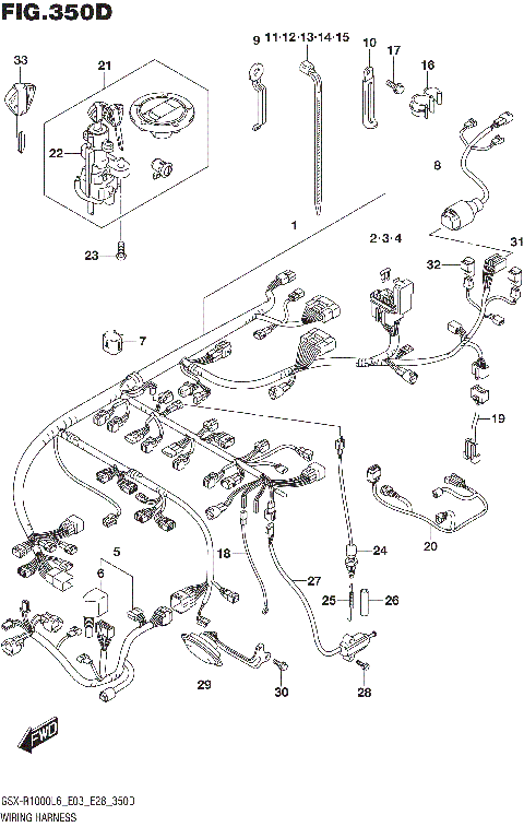 WIRING HARNESS (GSX-R1000AL6 E28)