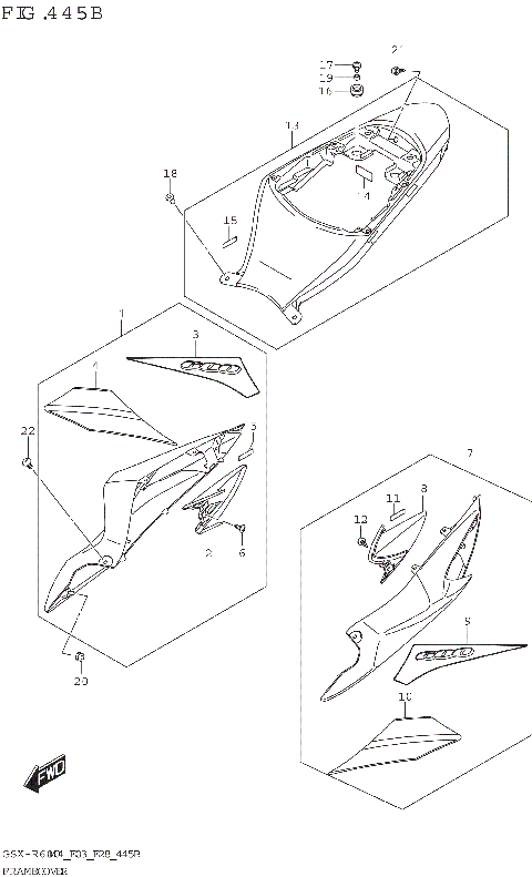 FRAME COVER (GSX-R600Z)