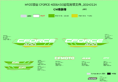 DECAL KITS (HUNTER GREEN)