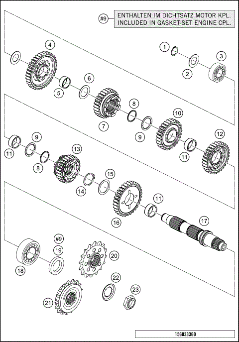 TRANSMISSION II - COUNTERSHAFT