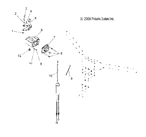 ENGINE, THROTTLE CONTROL ASM. - S09PB6FS/FE (49SNOWTHROTTLE09SHIFT)