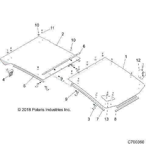 BODY, ROOF - Z21P4L92AL/AT/BL/BT (C700360)