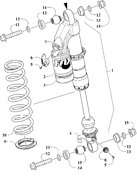 FRONT SUSPENSION SHOCK ABSORBER ASSEMBLY [110973]