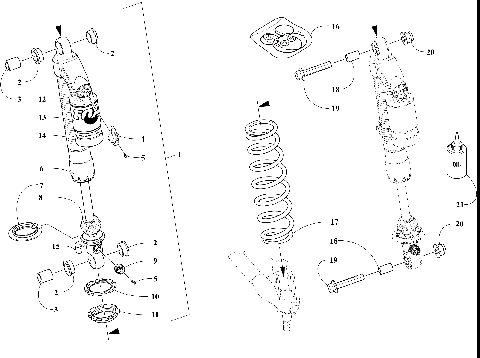 FRONT SUSPENSION SHOCK ABSORBER ASSEMBLY [110109]