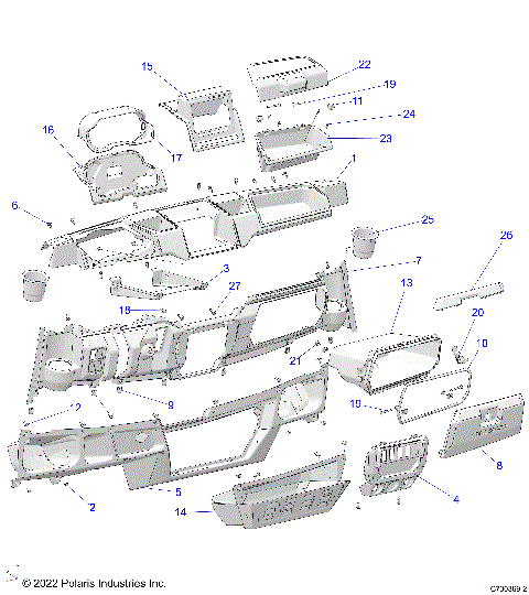 BODY, DASH - R23E3SC3BD (C730369-2)
