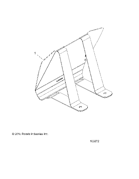 BODY, HEADLIGHT POD COVER BRACKET - A16SAA57N1 [100272]