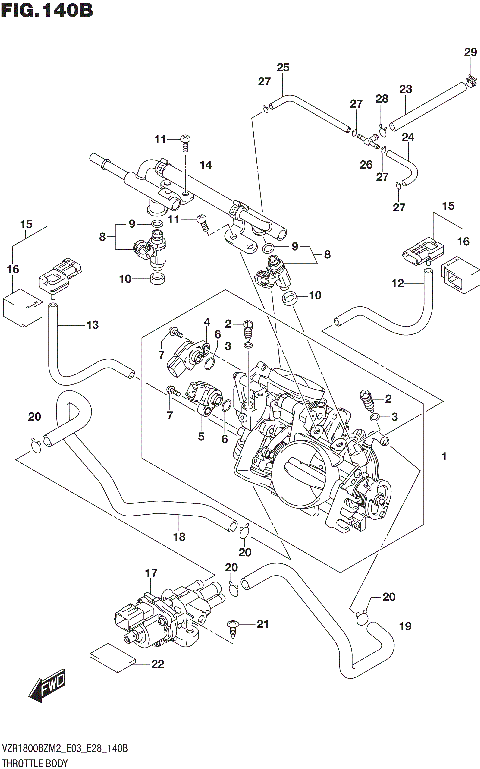 THROTTLE BODY (E33)