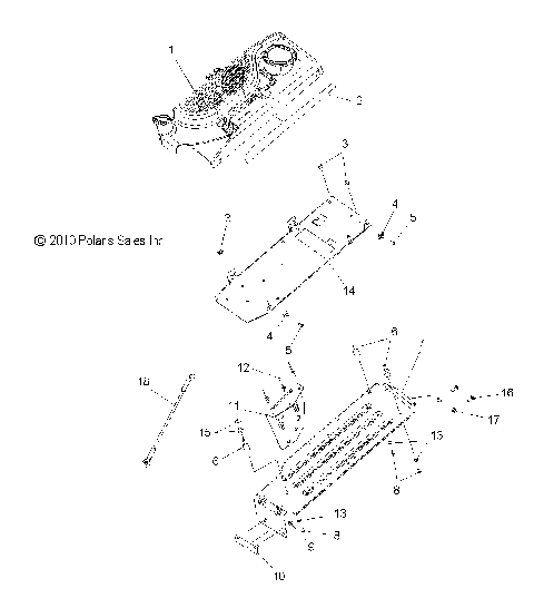 CHASSIS, CLUTCH GUARD and COVER - S12PB6HSA/HSL/HEA (49SNOWCLUTCHGUARD11SHIFT)