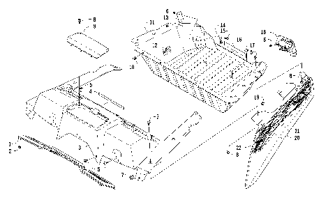 CARGO BOX AND TAILLIGHT ASSEMBLY [98626]