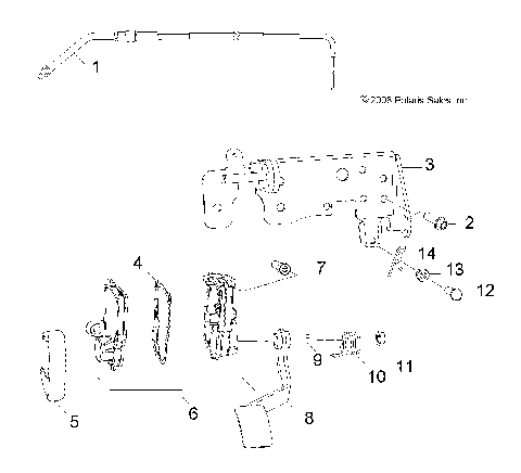 STEERING, CONTROLS and THROTTLE - Z16YAV17AB/AF/CAB/CAF (49RGRTHROTTLEPEDAL15RZR170)