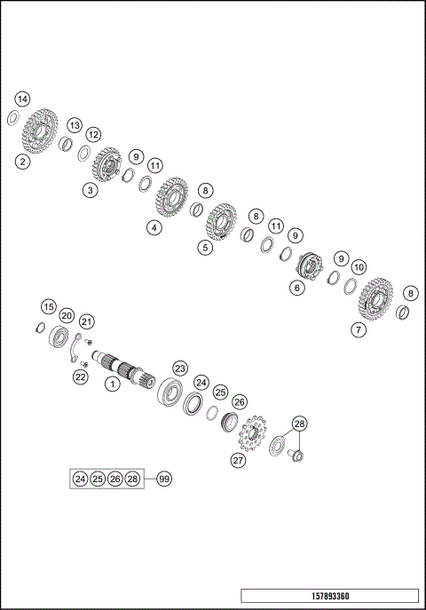 TRANSMISSION II - COUNTERSHAFT