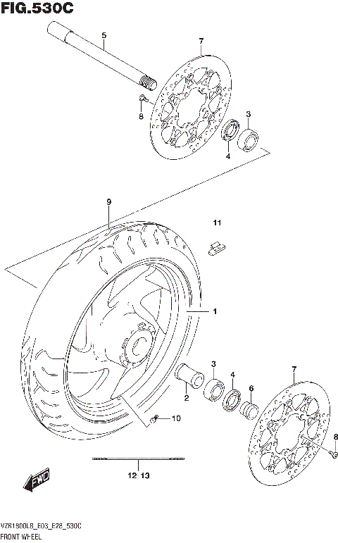 FRONT WHEEL (VZR1800BZL8 E28)