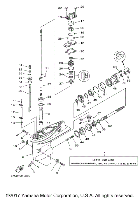 LOWER CASING DRIVE 1