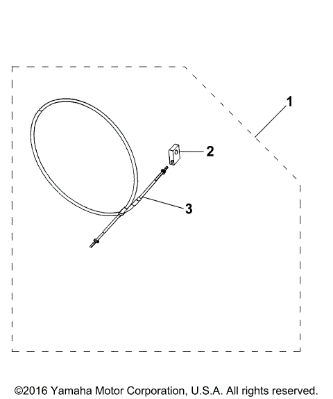 TILLER SHIFT CABLE ASSY F115