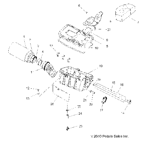 ENGINE, AIR INTAKE SYSTEM - A11MH76AX/AZ (49ATVAIRBOX11SP800)