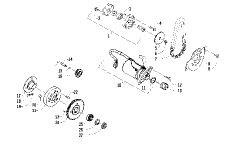 STARTER MOTOR AND OIL PUMP ASSEMBLY [90971]