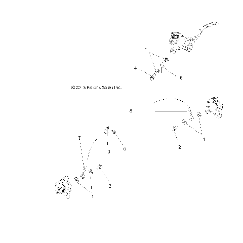 BRAKES, FRONT BRAKE LINES - A18SEA57F1/SEE57F1/7 (49ATVBRAKELINE14SP570F)
