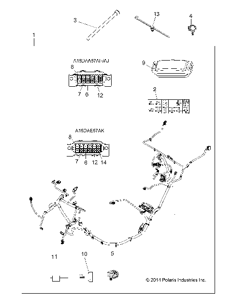 ELECTRICAL, WIRE HARNESS - A15DAA57AJ/AH/EAK (49ATVHARNESS15ACE570)