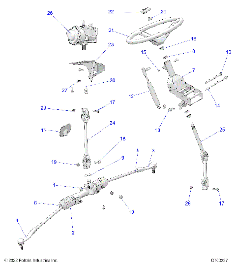STEERING, STEERING ASM. - D24P2ED4D4 (C703327)