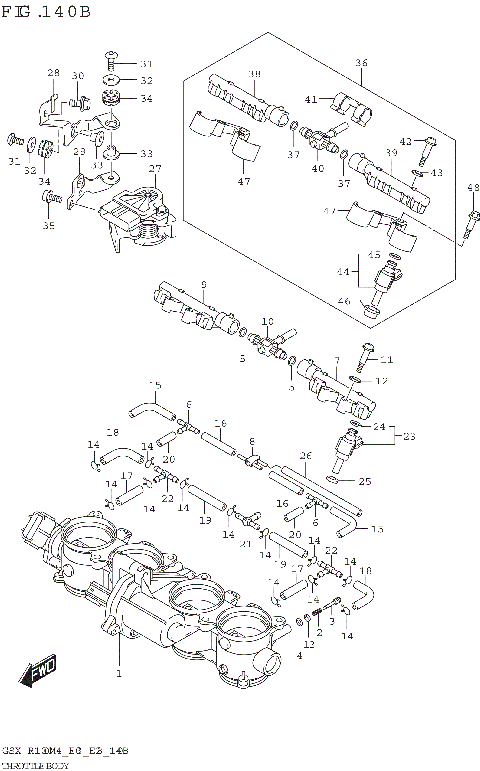 THROTTLE BODY (E33)