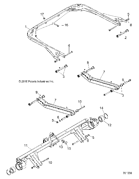 SUSPENSION, REAR - R16B1PD1AA/2P (701038)