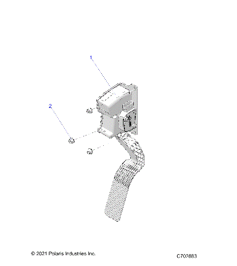 ENGINE, THROTTLE PEDAL - G24G2K99A/99B (C702883)