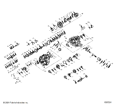 DRIVE TRAIN, MAIN GEARCASE INTERNALS - R25T6E99RM/SM (1337234)