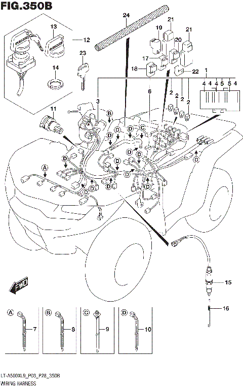 WIRING HARNESS (LT-A500XL9 P28)