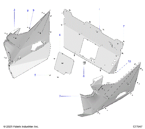 BODY, REAR AND SIDE PANELS - Z25RRL2KAL (C77047)