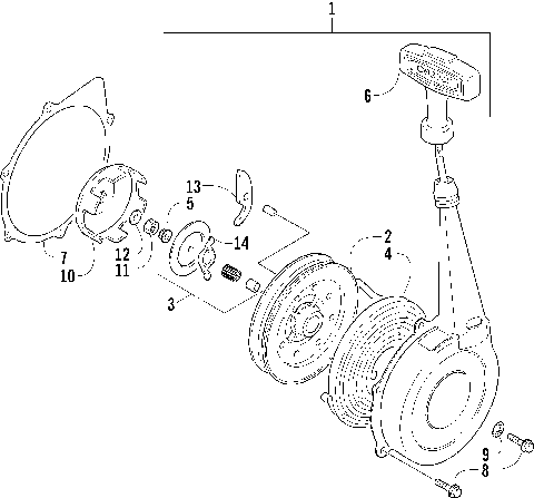 RECOIL STARTER ASSEMBLY [77823]