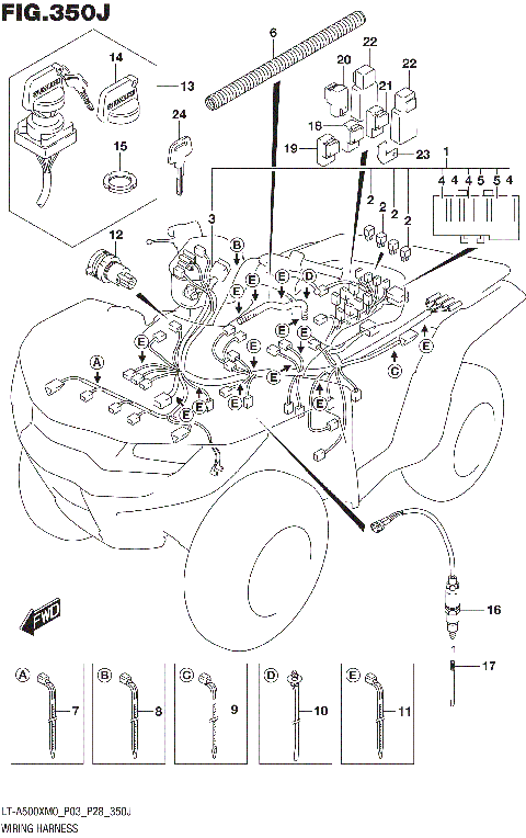 WIRING HARNESS (LT-A500XPZM0 P33)