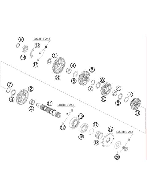 TRANSMISSION II - COUNTERSHAFT     
