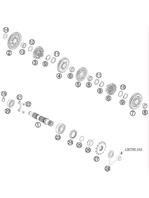 TRANSMISSION II - COUNTERSHAFT     