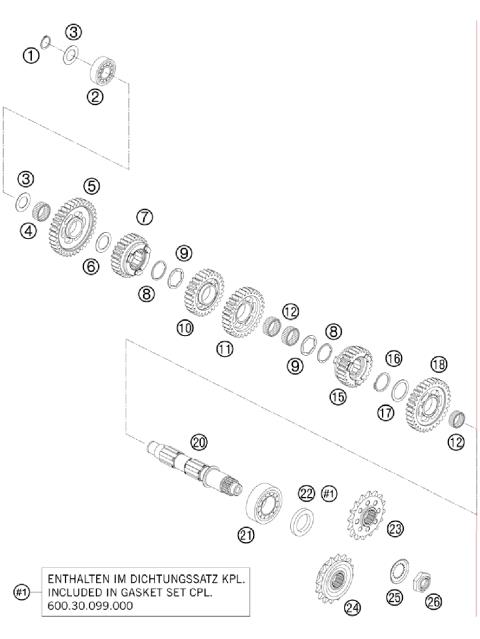 TRANSMISSION II - COUNTERSHAFT     