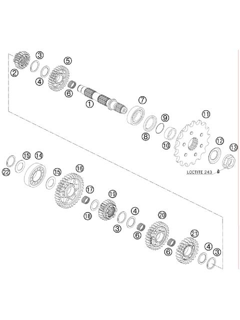 TRANSMISSION II - COUNTERSHAFT     