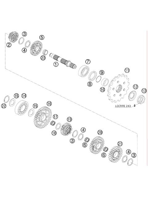 TRANSMISSION II - COUNTERSHAFT     