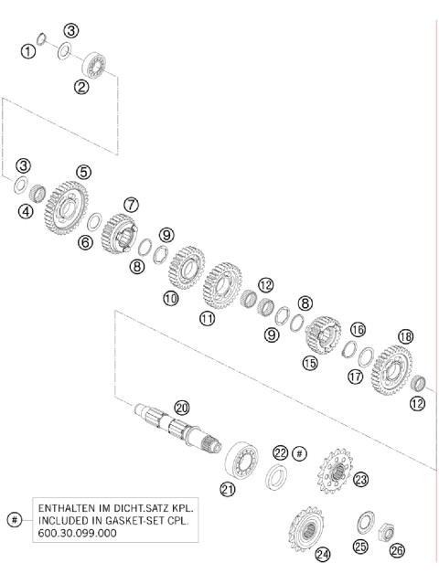 TRANSMISSION II - COUNTERSHAFT     