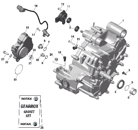 01- ROTAX - Gearbox Assy and Drive Shaft