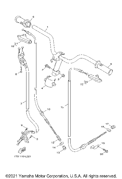 STEERING HANDLE CABLE