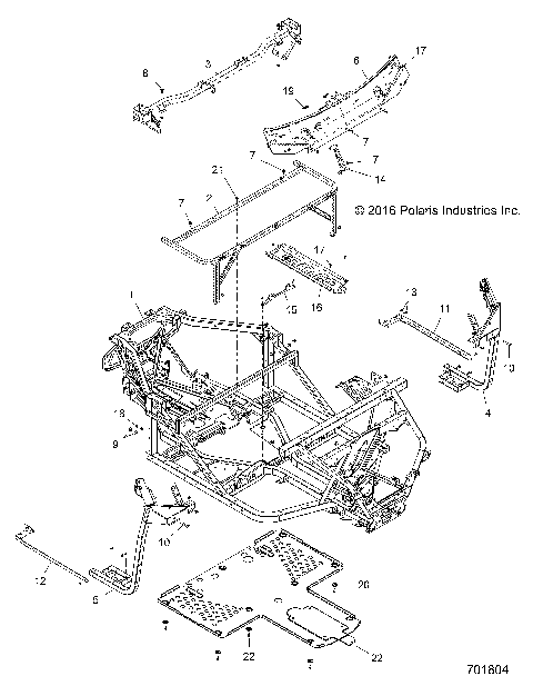 CHASSIS, MAIN FRAME - R18RTAD1B1/ED1N1 (701804)