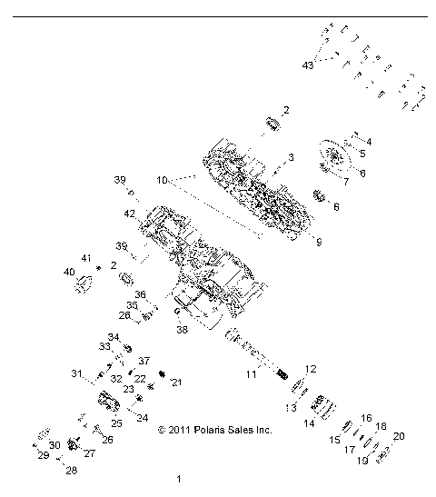 DRIVE TRAIN, MAIN GEARCASE - R14TH76AA/AC/EAS/AAC/ACC/EASC (49RGRGEARCASE1332961)