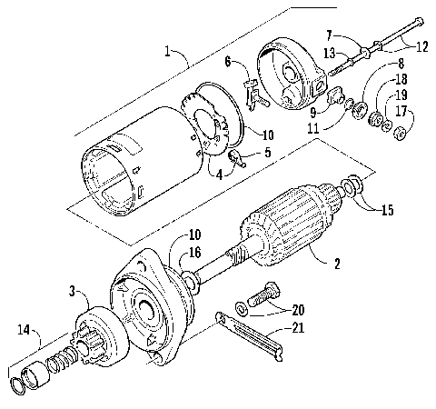 STARTER MOTOR ASSEMBLY [74952]