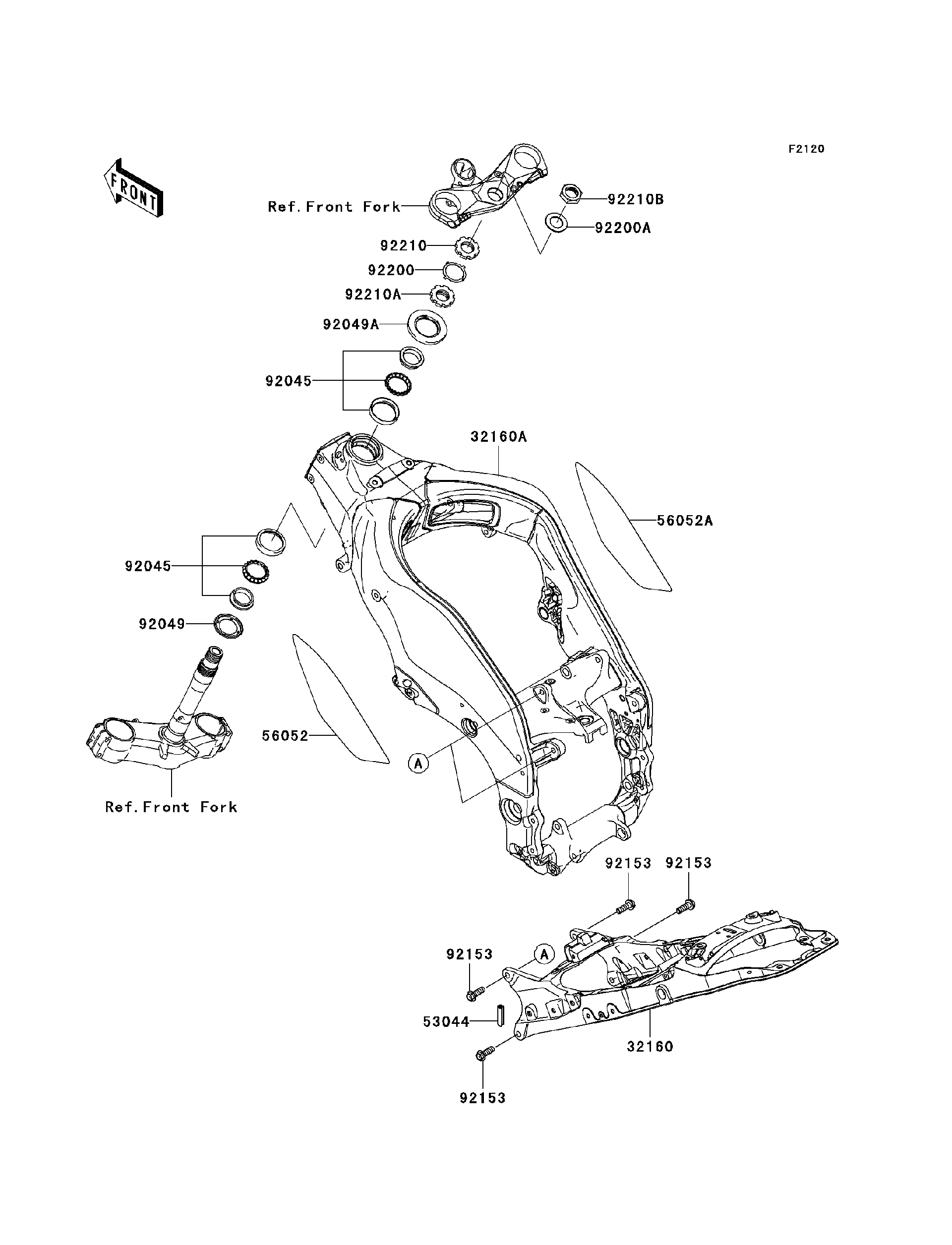 2006 Kawasaki Ninja ZX-10R Frame Motorcycles Parts Finder