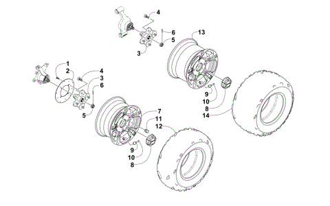 WHEEL AND TIRE ASSEMBLY
