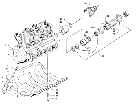 ENGINE AND RELATED ASSEMBLY